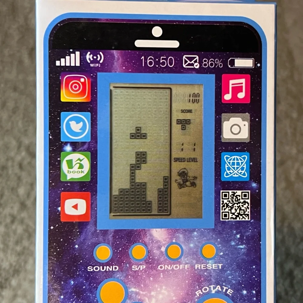 LCD Game Collection Faux Phone Toy Minigames Handheld Gaming Device Japanese
